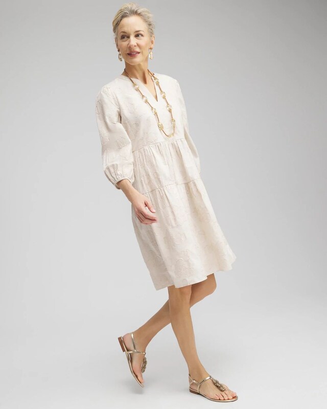 Jacquard Tiered Dress - image 2